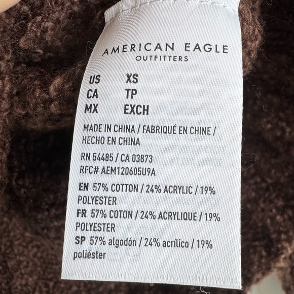 AE Fair Isle Mock Neck Sweater NWT  Size XS $50 - Picture 7 of 9